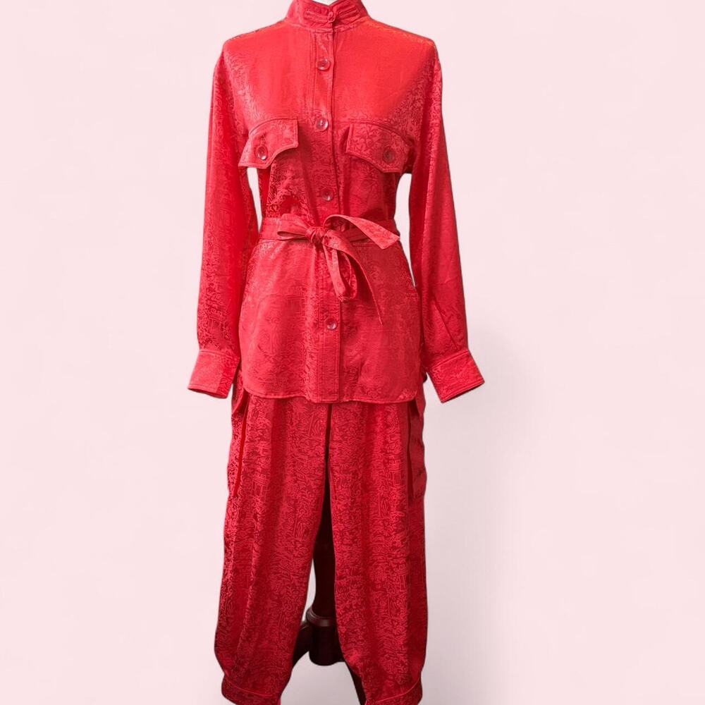 Nwt red chinese cheongsam style set